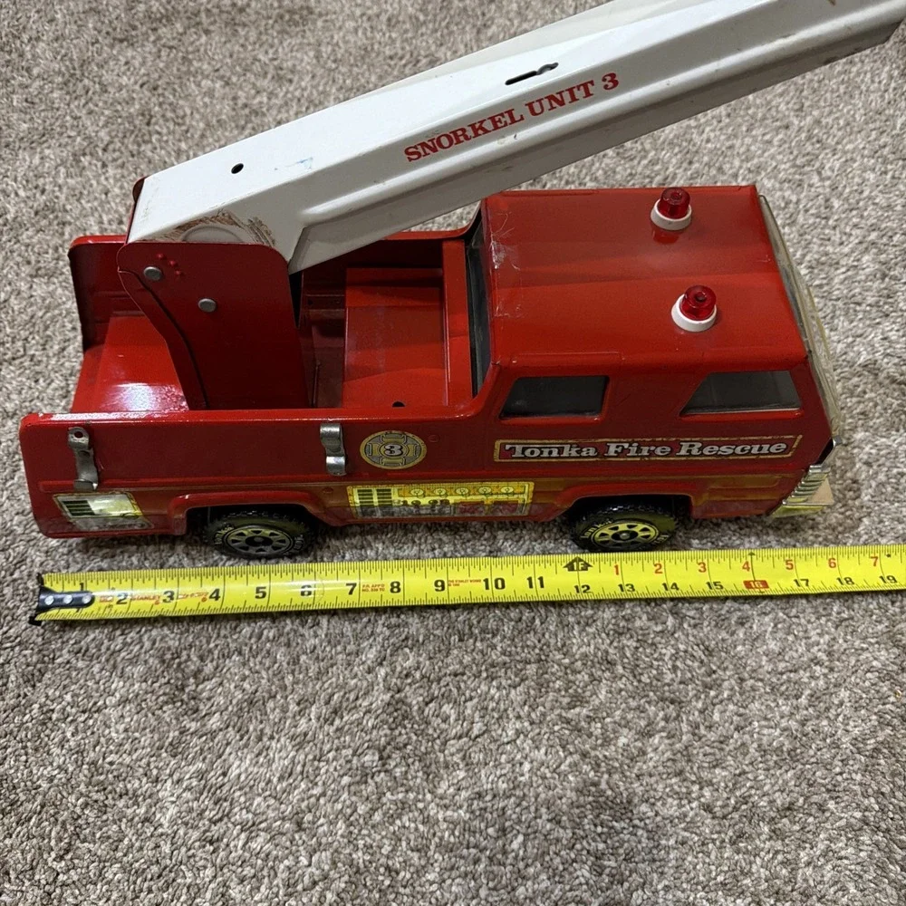 Tonka Fire Rescue Snorkel Unit 3 Pressed Steel.
